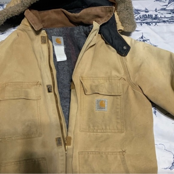 Carhartt Other - Vintage Blanket-Lined Carhartt Distressed Jacket.